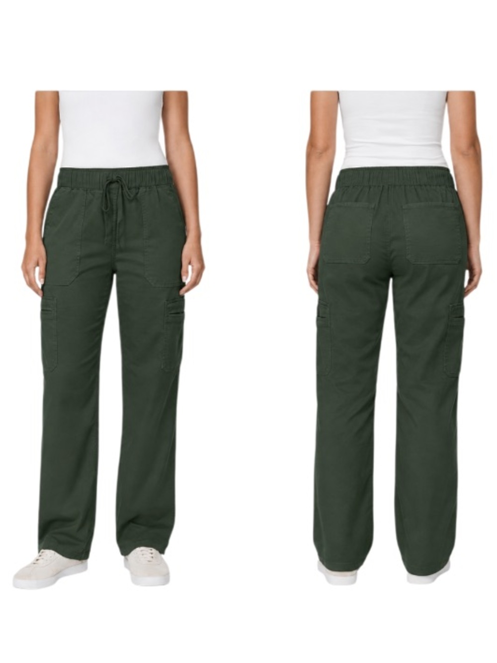 Buffalo David Bitton Cargo Tencel Pants Forest Green Size Large